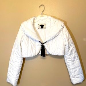 Forever 21 white bolero jacket